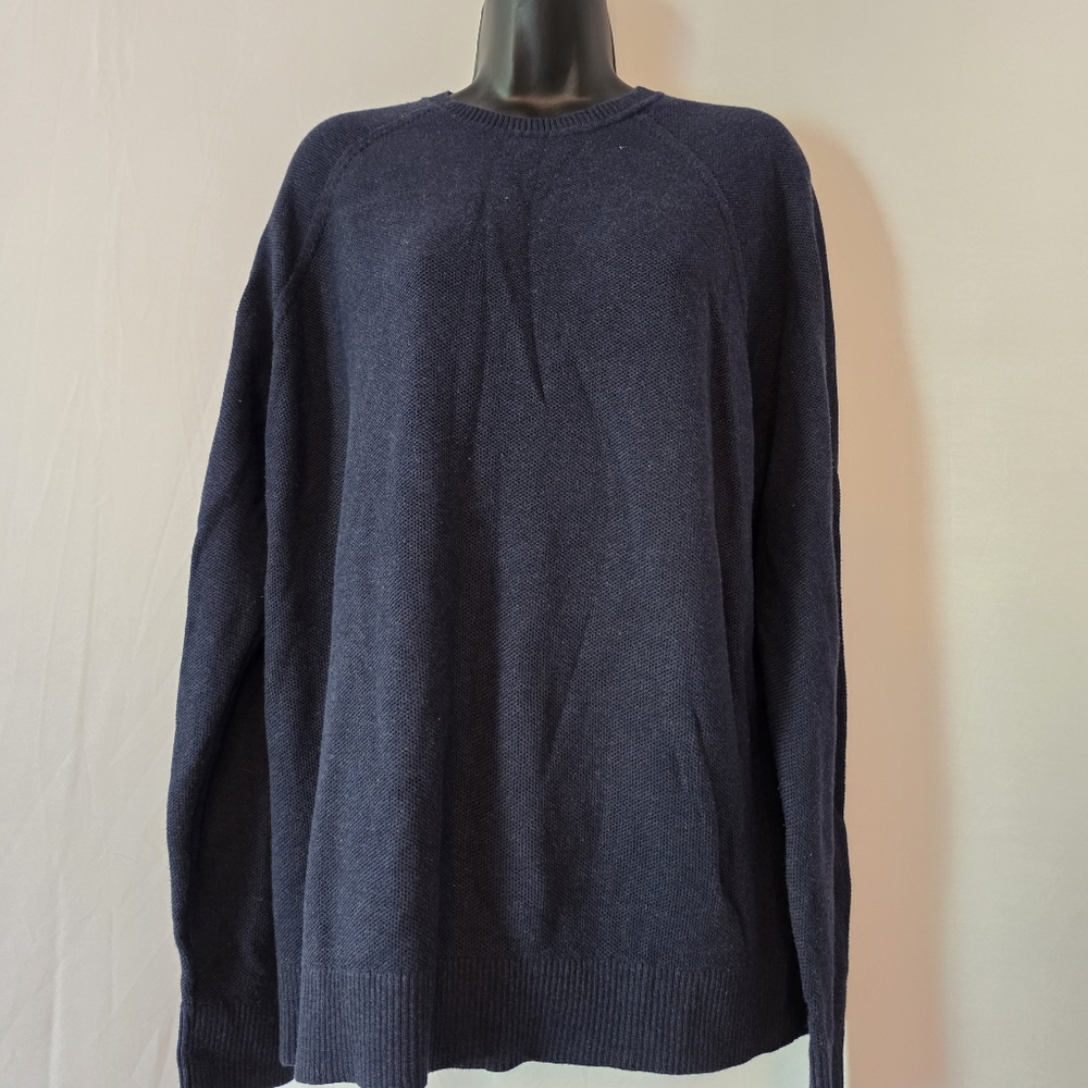 Daniel Cremieux Signature Collection Men XL Blue Sweater Supima Cotton Crewneck